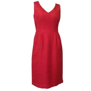 Banana Republic red midi dress